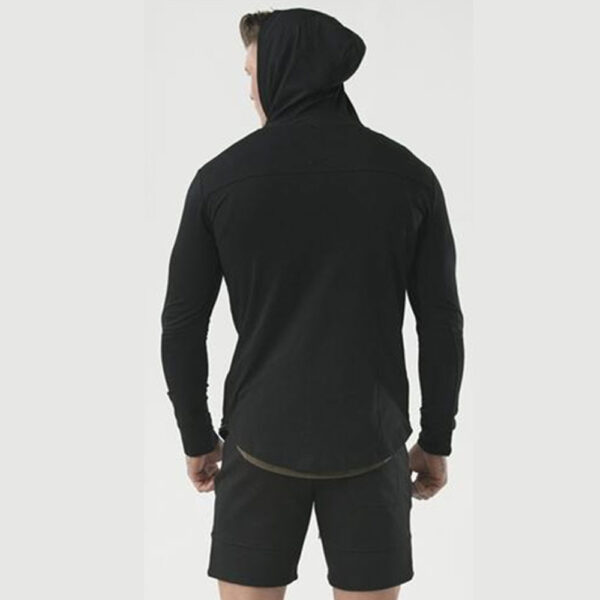 muscle bodybuilding gym wear blank joggers training pullover - Image 2