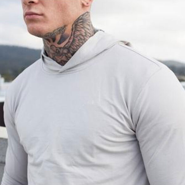 muscle bodybuilding gym wear blank joggers training pullover - Image 5