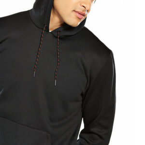 private label men gym clothing embroidery black plain hoodie graphic - Image 2