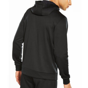 private label men gym clothing embroidery black plain hoodie graphic - Image 3