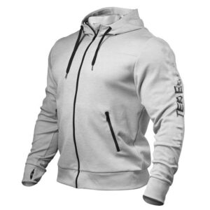 track training wear french terry gym hoodies - Image 3