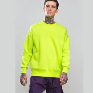 wholesale Custom plain drop shoulder crewneck sweatshirt for men - Image 3