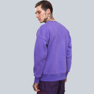 wholesale Custom plain drop shoulder crewneck sweatshirt for men - Image 4