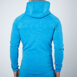 wholesale cheap men royal blue fleece gym clothing workout fitness hoodie manufacturer - Image 2