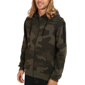 wholesale men long sleeve zip fleece hoodie camo hoodies sweatshirt - Image 3