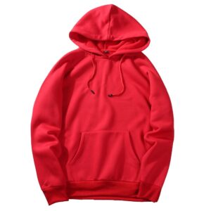 Wholesale Blank Cotton fleece oversized Mens black hoodie - Image 4
