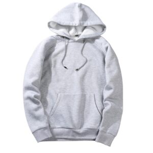 Wholesale Blank Cotton fleece oversized Mens black hoodie - Image 3