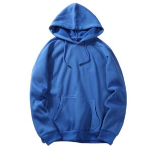 Wholesale Blank Cotton fleece oversized Mens black hoodie - Image 2