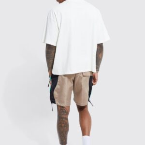 Elasticated Waist Shorts, Relaxed Fit Nylon Shorts, Colour Block Shorts, Durable Shorts, Workout Shorts, Sports Shorts, Casual Wear Shorts, Manufacturer of Nylon Shorts, USA, Canada, Europe, Sportswear Manufacturer