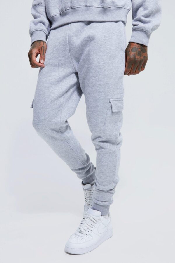 Boxy Fit Cargo Funnel Neck Custom Fleece Tracksuit