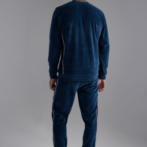 Custom Velour Tracksuit with Side Panel Sweatshirt