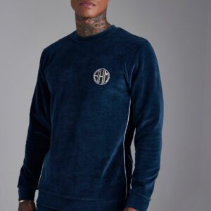 Custom Velour Tracksuit with Side Panel Sweatshirt