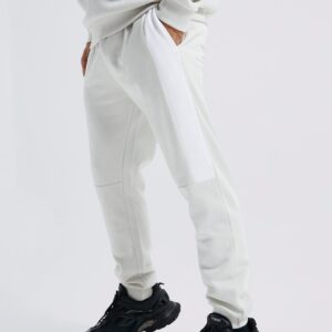 Colour Block Hooded Tracksuit with Matching Pants