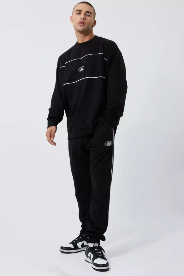 Oversized Sweatshirt Tracksuit and Matching Sweatpants