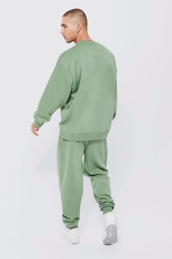 Oversized Sweatshirt Tracksuit with Matching Sweatpants