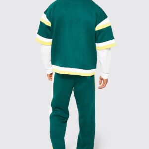 New Custom Varsity Shirt Fleece Tracksuit Set
