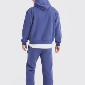 Custom Cargo Pocket Heavy Fleece Hooded Tracksuit - Image 2
