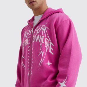 Custom Print Zipper Hoodie - Image 3