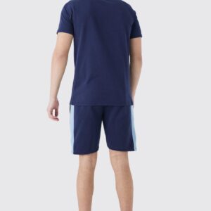 Custom Slim Fit Colour Block Panel Tshirt Set - Image 3