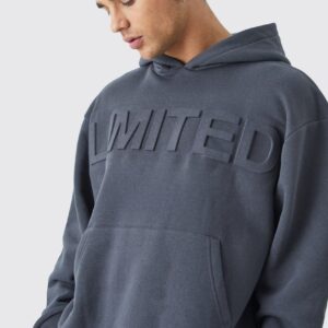 Oversized Custom Embossed Pullover Hoodie - Image 3