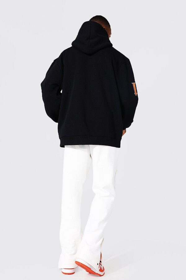 Oversized Custom Embroidery & Chenille Applique Varsity Hoodie - Image 3