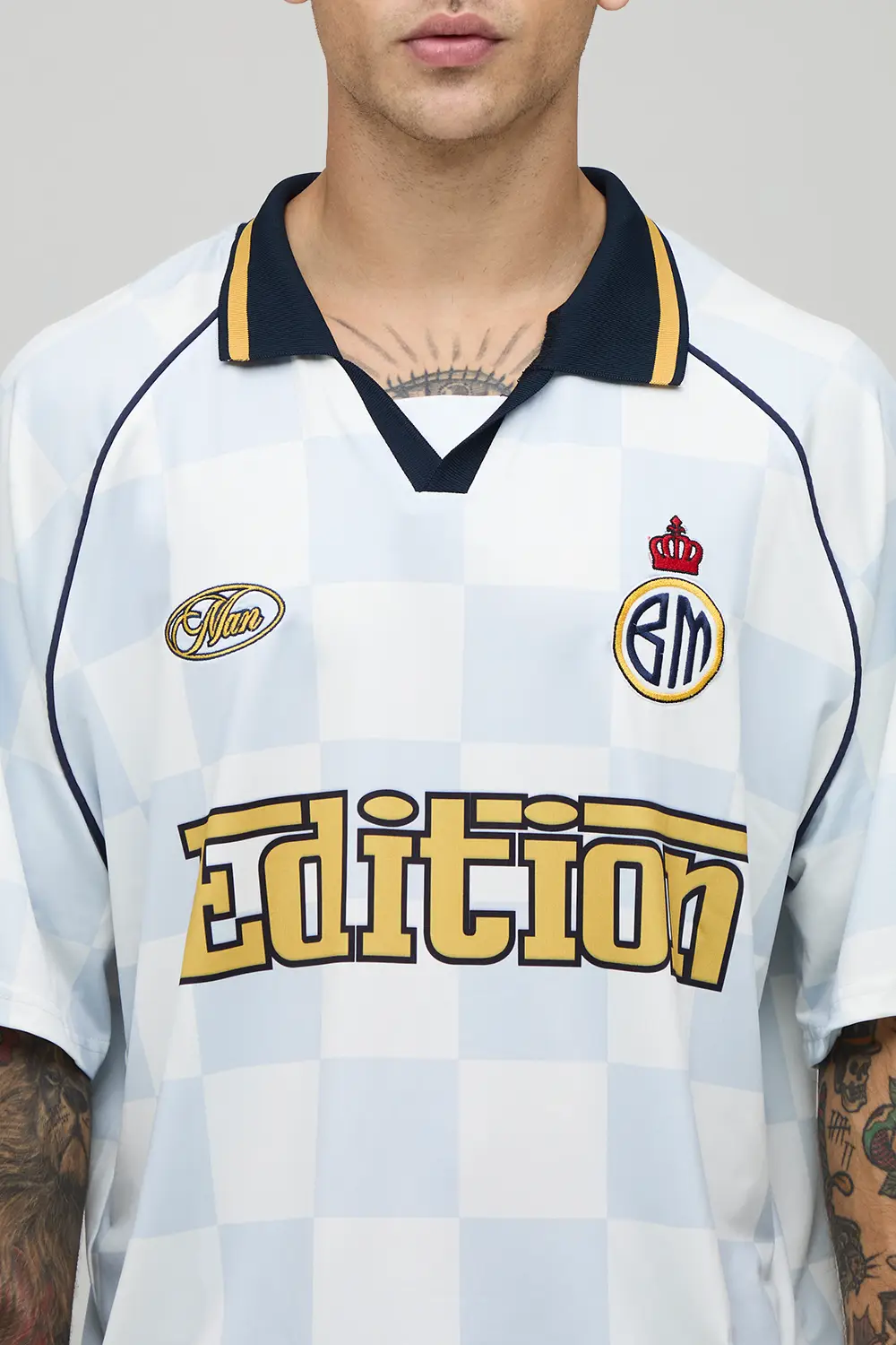 Custom Clothing Manufacturer Men's Streetwear V Neck Football Jersey – Custom Dropshoulder