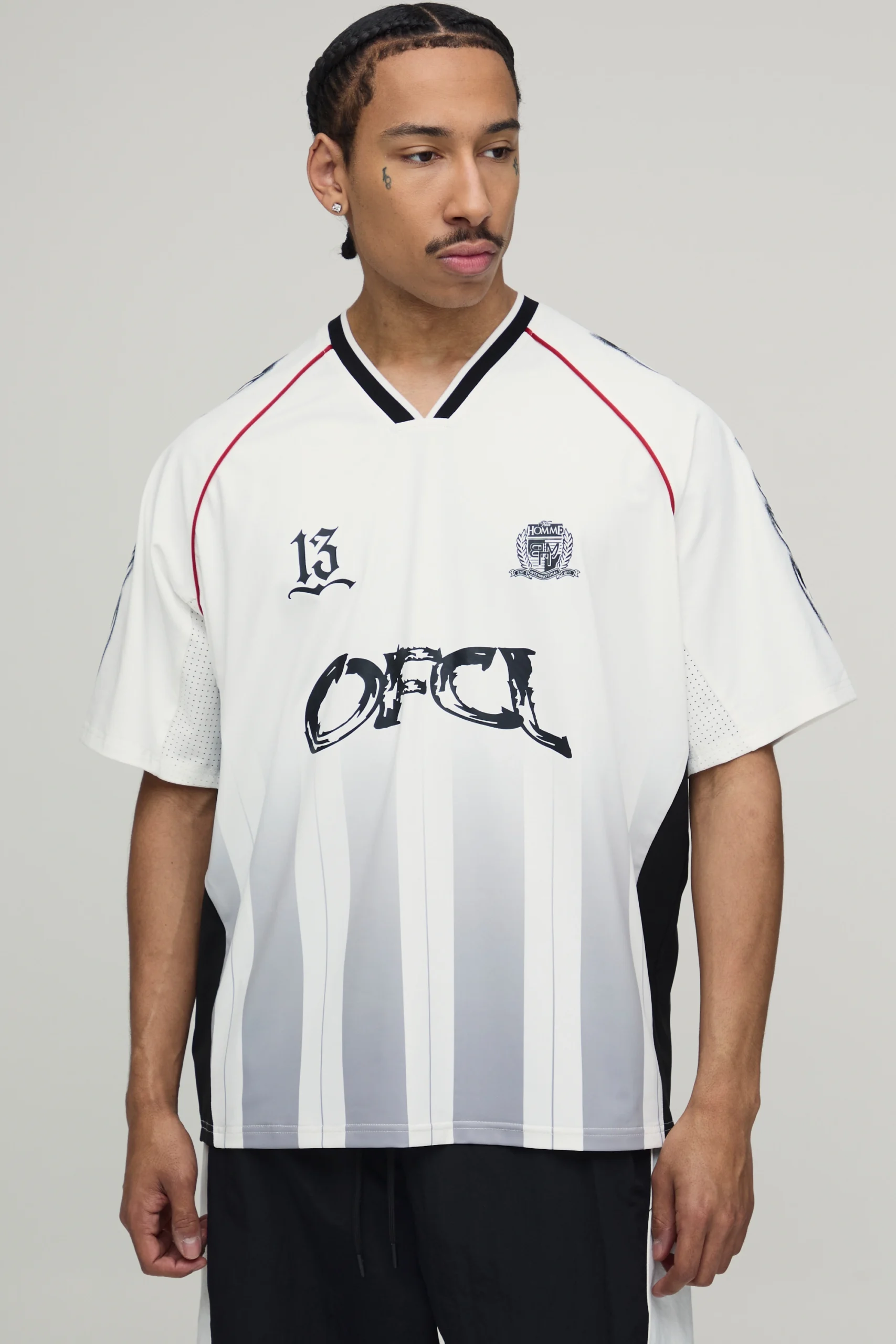 Oversized Men's Streetwear Football Jersey