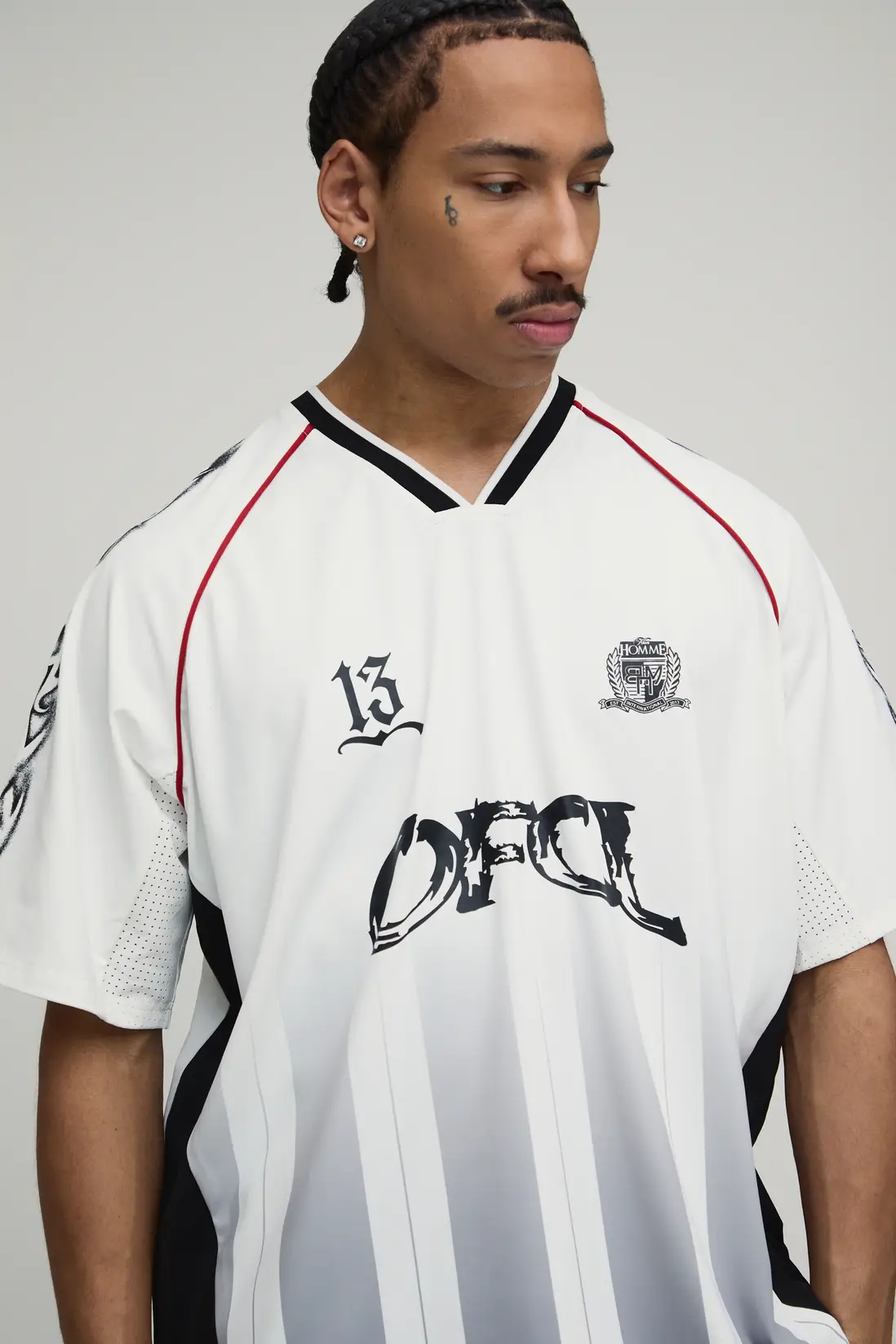 Custom Clothing Manufacturer Oversized Men's Streetwear Football Jersey