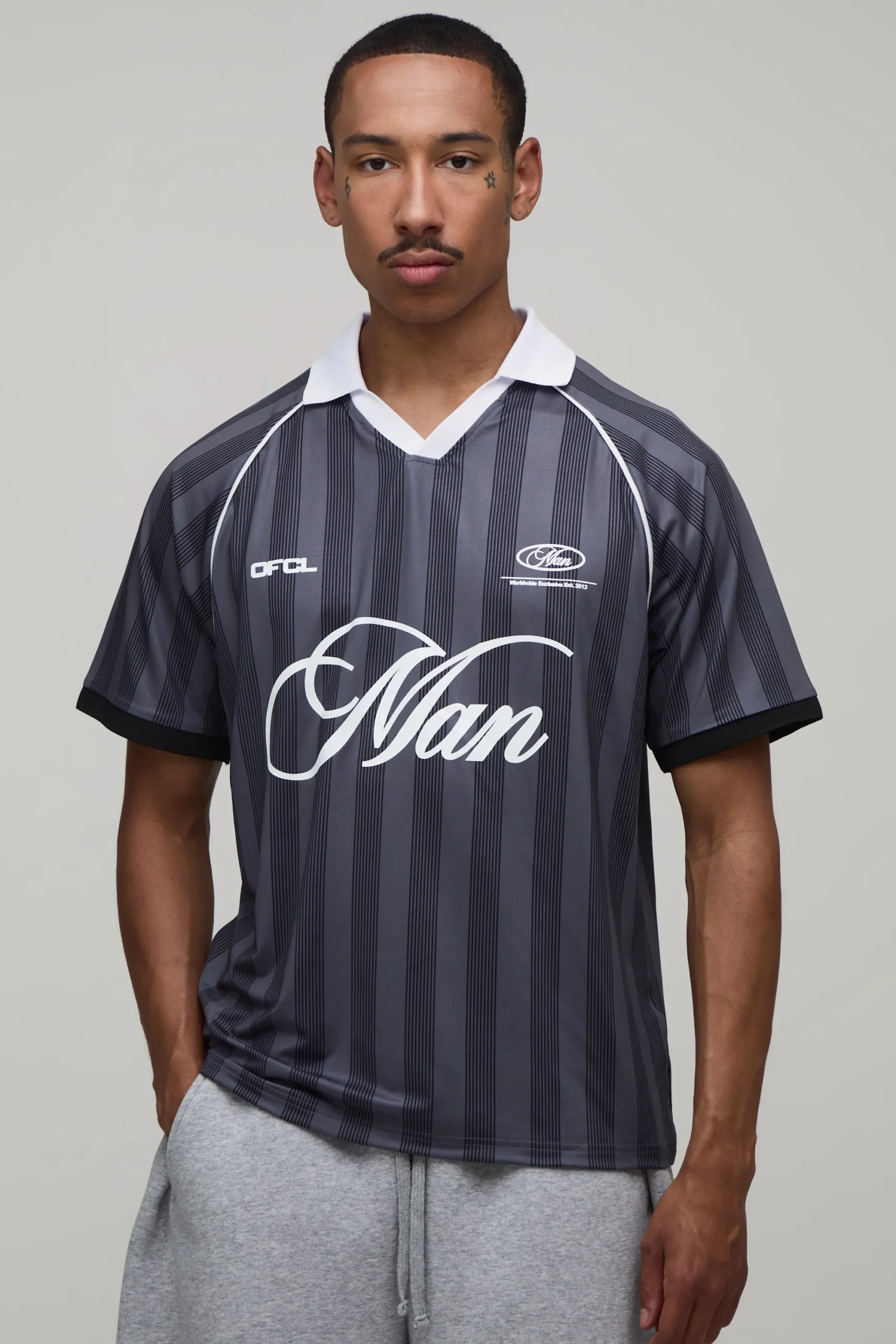 Heavyweight Retro Streetwear Soccer Jersey for Private Labels