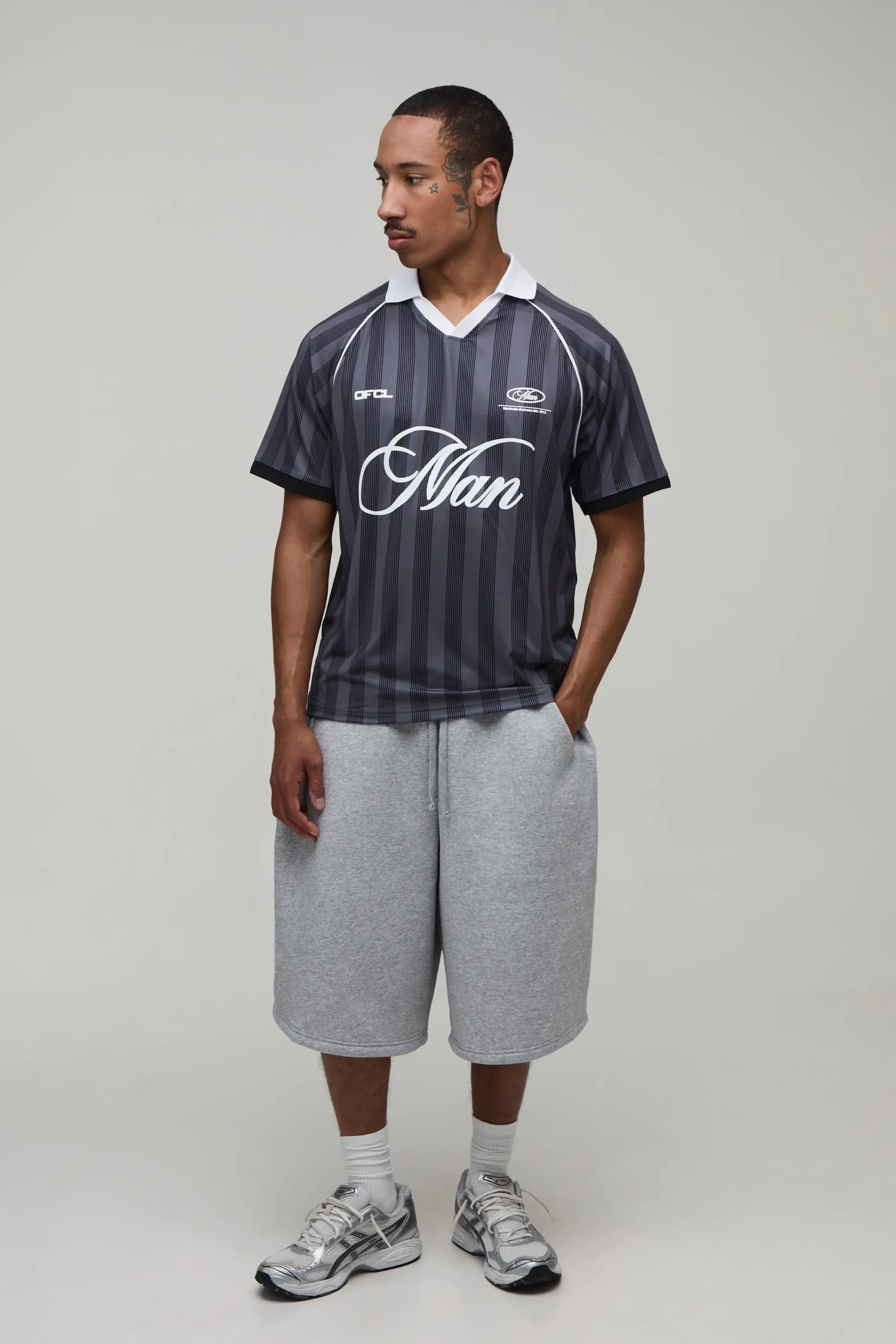 Custom Clothing Manufacturer Heavyweight Retro Streetwear Soccer Jersey for Private Labels