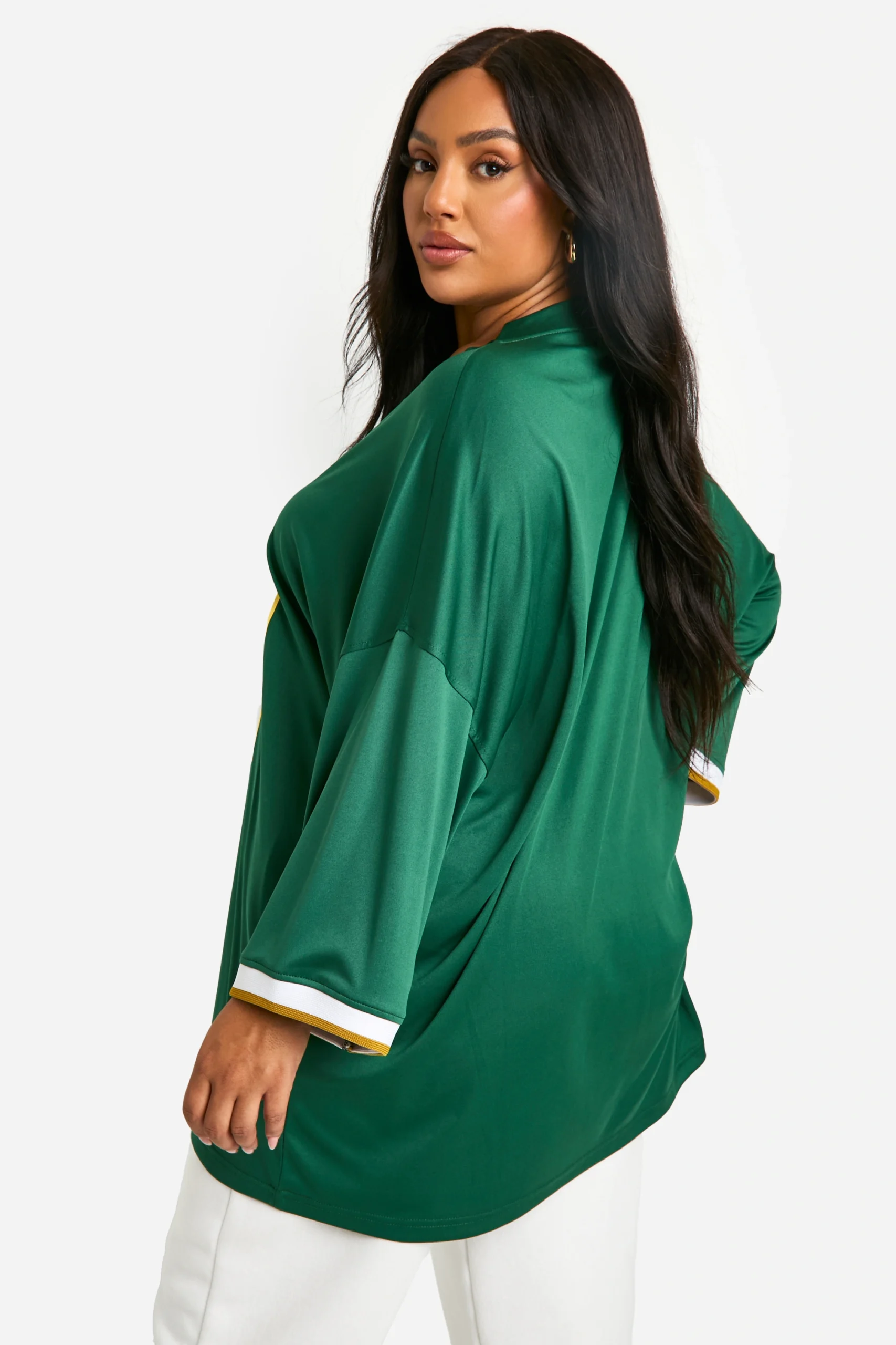 Custom Clothing Manufacturer 89 New York City Slogan Women's Dropshoulder Football Jersey